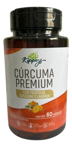 Cúrcuma Premium Cápsulas - Com Própolis, Gengibre E Laranja