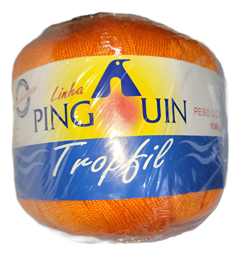 Un Kilo Hilo Algodón 100% Pingouin Tropfil En Oviilos 100 Gr Naranja Oscuro