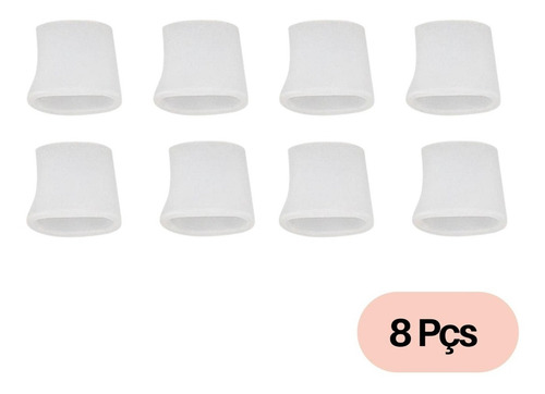 Imagem 2 de 10 de Anel Protetor Para Os Dedos Em Silicone Anti Calos 8un