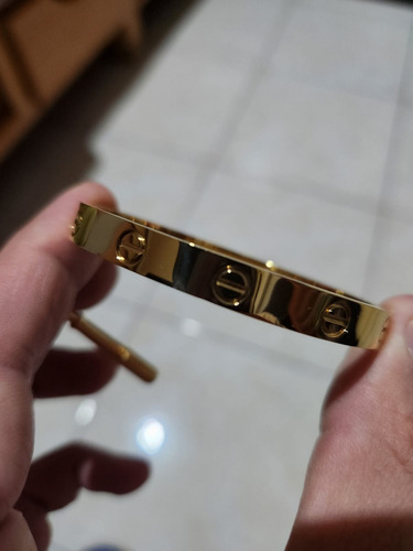 Pulsera Cartier Love Amor Nueva Varias Medidas Grabado Inter Amarillo 40.64 Cm 40.64 Cm (Usado)