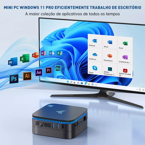 Mini PC Kamrui Ak1 Plus Intel N97 16gb Ram 512gb Ssd Windows 11 Pro