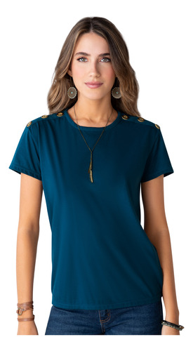 Camiseta Mujer Azul 78045