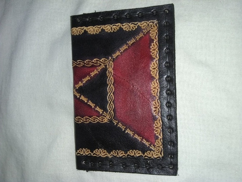 Porta Documentos Artesanal En Cuero