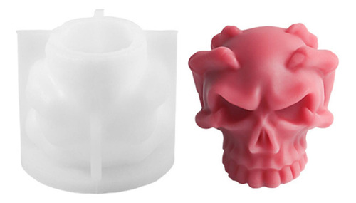 Molde De Silicona Con Forma De Calavera Molde De Silicona