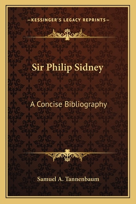 Libro Sir Philip Sidney: A Concise Bibliography - Tannenb...