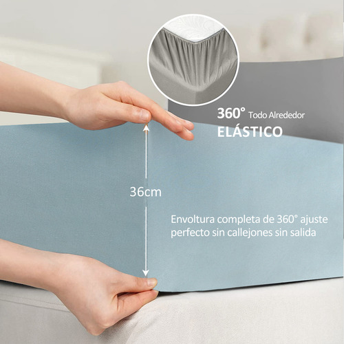 Juego De Matrimoniale Sábanas Solid Design Ultra Suave