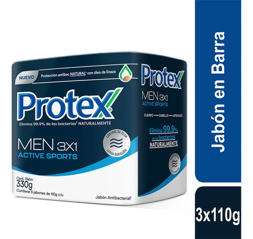 Jabon Protex Men Sport Tripack - g a $42