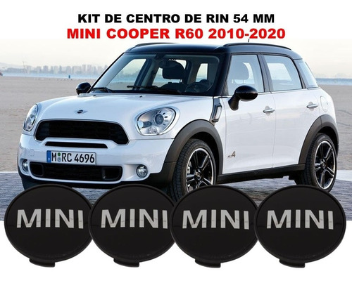 Kit De 4 Centros De Rin Mini Cooper R60 2010-2020 54 Mm