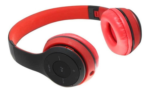 Auriculares Bluetooth Radio Fm Havit- Hv-h2575bt Hace1click1 Color Rojo