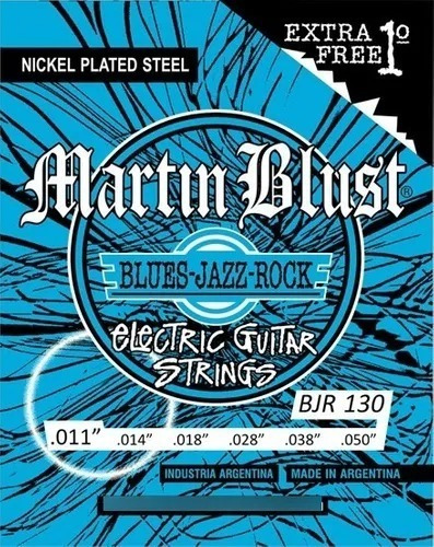 Encordado Guitarra Eléctrica Martin Blust .011 .050