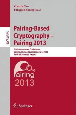 Libro Pairing-based Cryptography -- Pairing 2013 : 6th In...