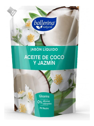 Jabón Líquido Aceite De Coco Y Jazmín 750 Ml