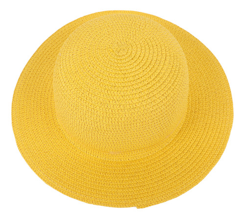 Sombrero De Paja Para El Sol, De Ala Ancha, Tejido Ligero, P