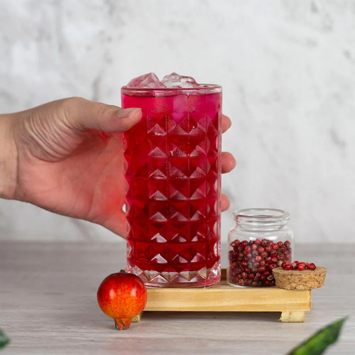 Jogo De 6 Copos Highball Glass Vidro Para Bebidas Agua 310ml