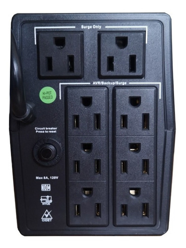 Imagen 8 de 8 de Ups Cdp R-upr 758 750va 8 Tomas