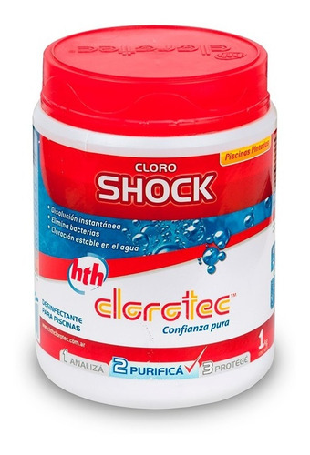 Granulado Shock Instantáneo Clorotec Piscinas Pintadas 1 Kg
