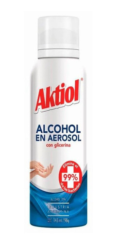 Alcohol Spray Aerosol Aktiol Desinfectante 143m. 1 Unidad.