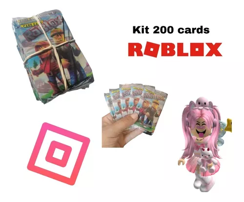 Kit 200 Cards Roblox = 50 Pacotinhos Figurinhas Coleção Bafô