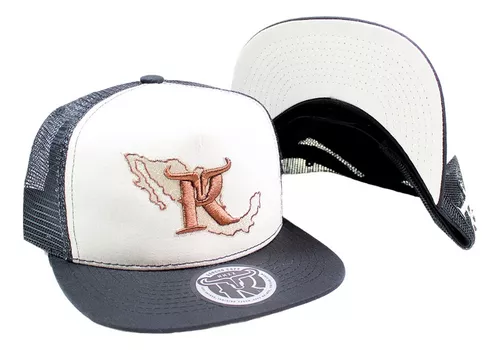Gorra de béisbol para hombre Lazy J Ranch Wear White & White Conquest Patch  Cap, Gris