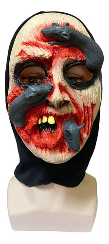 Máscara De Latex Monstro Zumbi Rato Halloween Cosplay Terror