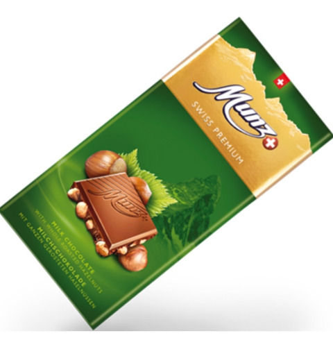 Chocolate Premium Munz Con Avellanas X 100g. - Suizo