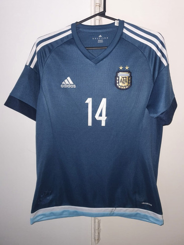 Camiseta Seleccion Argentina 2016 adidas Azul #14 Pavon