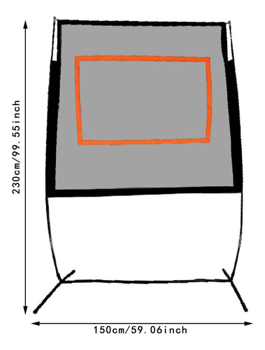 Bádminton Net Set Con Reemplazo De Bolsa De Almacenamiento