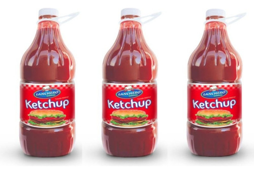 Kit 3 Ketchup 3kg Delicioso Para Food Service E Restaurantes