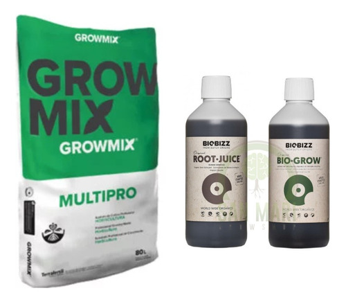 Grow Mix Multipro 80lt. Biobizz Root Juice Bio Grow 500ml.