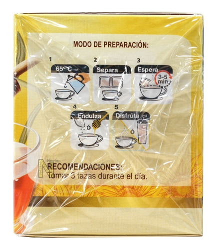 Imagen 3 de 5 de (5 Piezas) Te Abango 100% Natural (36 Sobres) Therbal