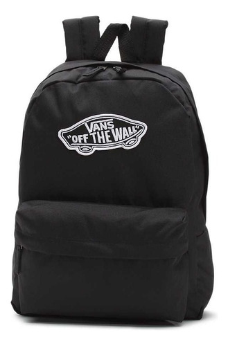 Mochila urbana Vans X Marvel Realm Backpack color negro diseño lisa 22L