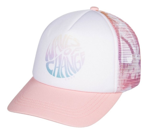 Gorra Roxy Modelo Donut Spain Rosa Blanco Trucker Importada