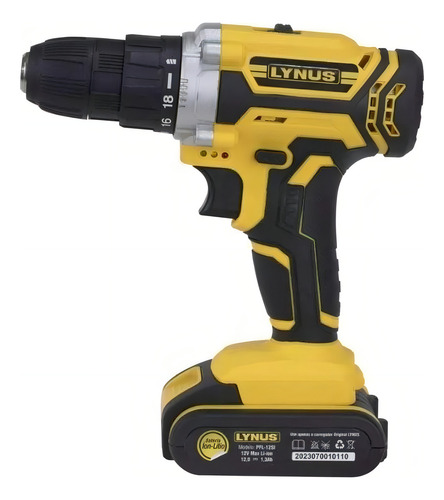 Parafusadeira E Furadeira 3/8 12v 1,3ah Pfl-12si Lynus