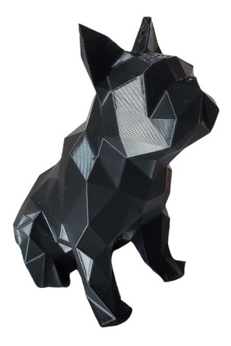 Bulldog Geométrico Poligonal Impresso 3d (20cm) Decoração