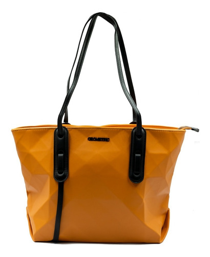 Cartera Geometric Diamond Orange