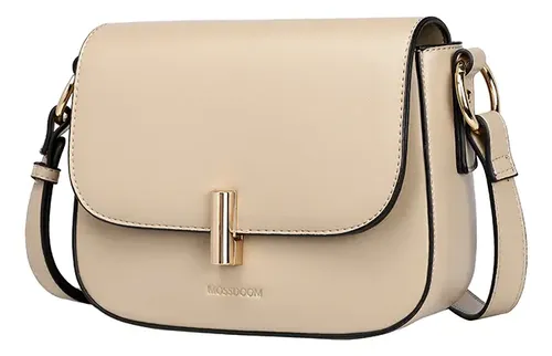 Bolsa Mossdoom Feminina Quadrada Com Tampa Transversal