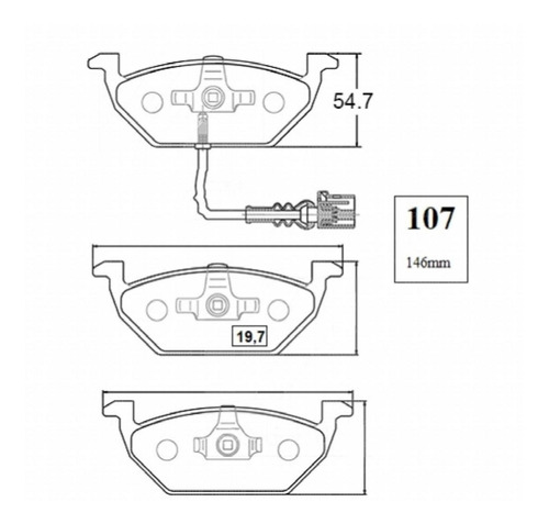 Pastillas Freno Volkswagen Golf 1.6 2012 Sohc Motor A6 Bse