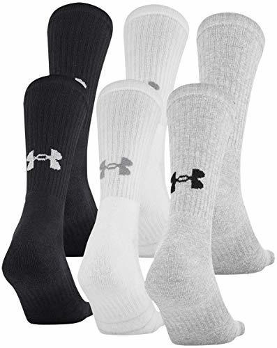 Under Armour Adult Cotton Crew Calcetines, 6 Pares, True Gre