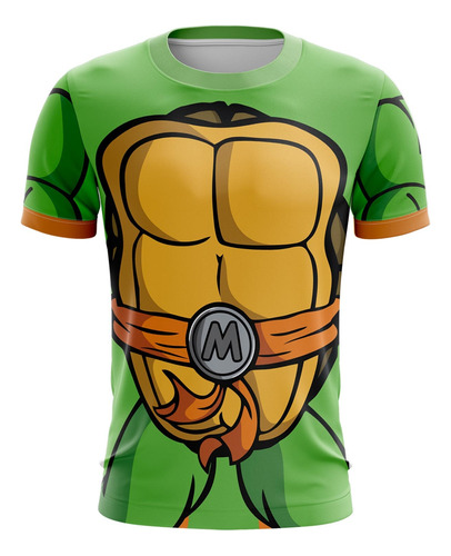 Playera Sublimada Tortugas Ninja Traje Miguel Ángel