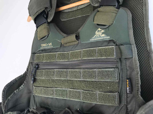Imagem 1 de 5 de Capa Colete Tac Vi Verde + 6 Acessórios