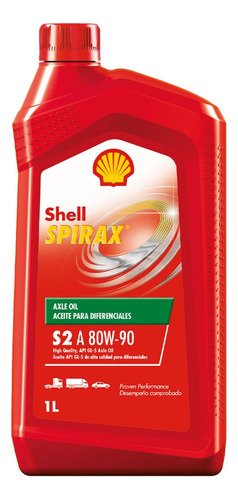 Aceite De Transmisión Shell Spirax S2 A 80w90 1 Litro