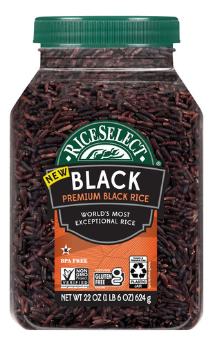 Riceselect Arroz Negro Premium, Grano Entero, Sin Gluten, Si