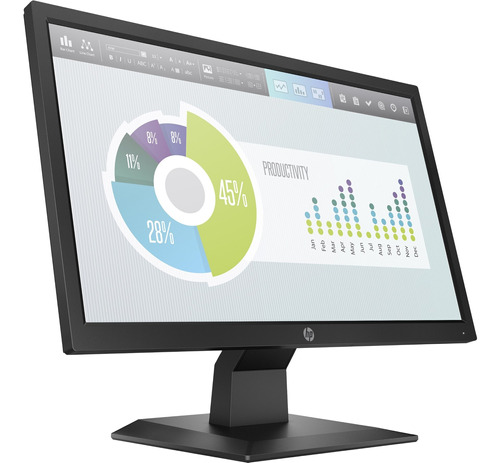 Monitor Led Hp P204v 5rd66aa Hd Screen De 19.5 Vga/hdmi Color Negro