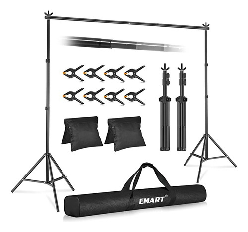 Kit Para Estudio Fotografico Soporte Para Fondos Ajustable