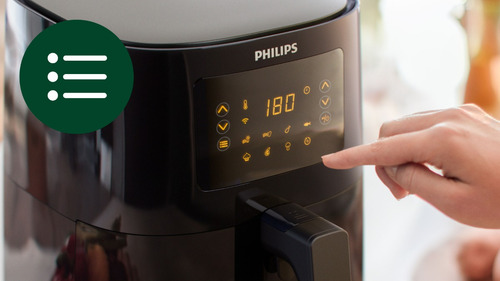 Airfryer Philips Digital Conectada Serie 5000 Hd9255/80 Color Negro