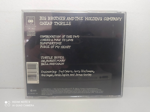 Big Brother And The Holding Company - Cheap Thrills (Usado)