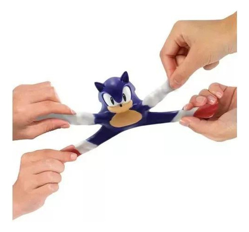 Goo Jit Zu Pack Sonic Com 6 Mini Bonecos Elásticos