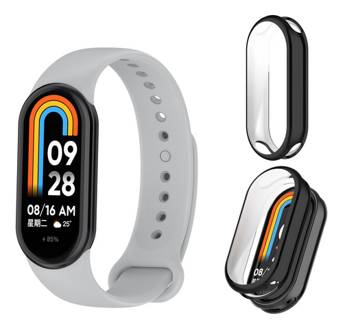 Pulsera De Repuesto Para Xiaomi Mi Band 8 + Funda Negra