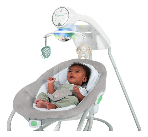 Ingenuity Columpio Y Mecedora Para Bebé 0 A 9 Meses Gris Remy