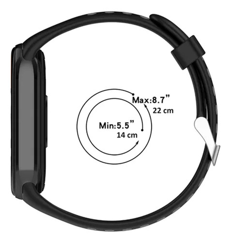 Combo 2 Mallas Para Xiaomi Smart Band Mi Band 9 1.62 Sport Ancho de la malla 18.5 mm Color Combina tus 2 Colores